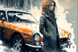 car+woman