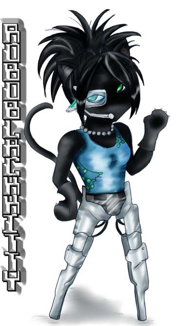 Robo Black Kitty Avi Art