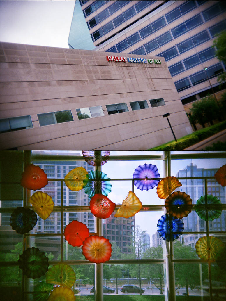 Dallas in Holga 135BC: Dallas Art Museum by neuroplasticcreative