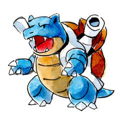 Blastoise Watercolour