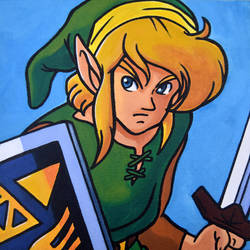 Link Acrylic Painting