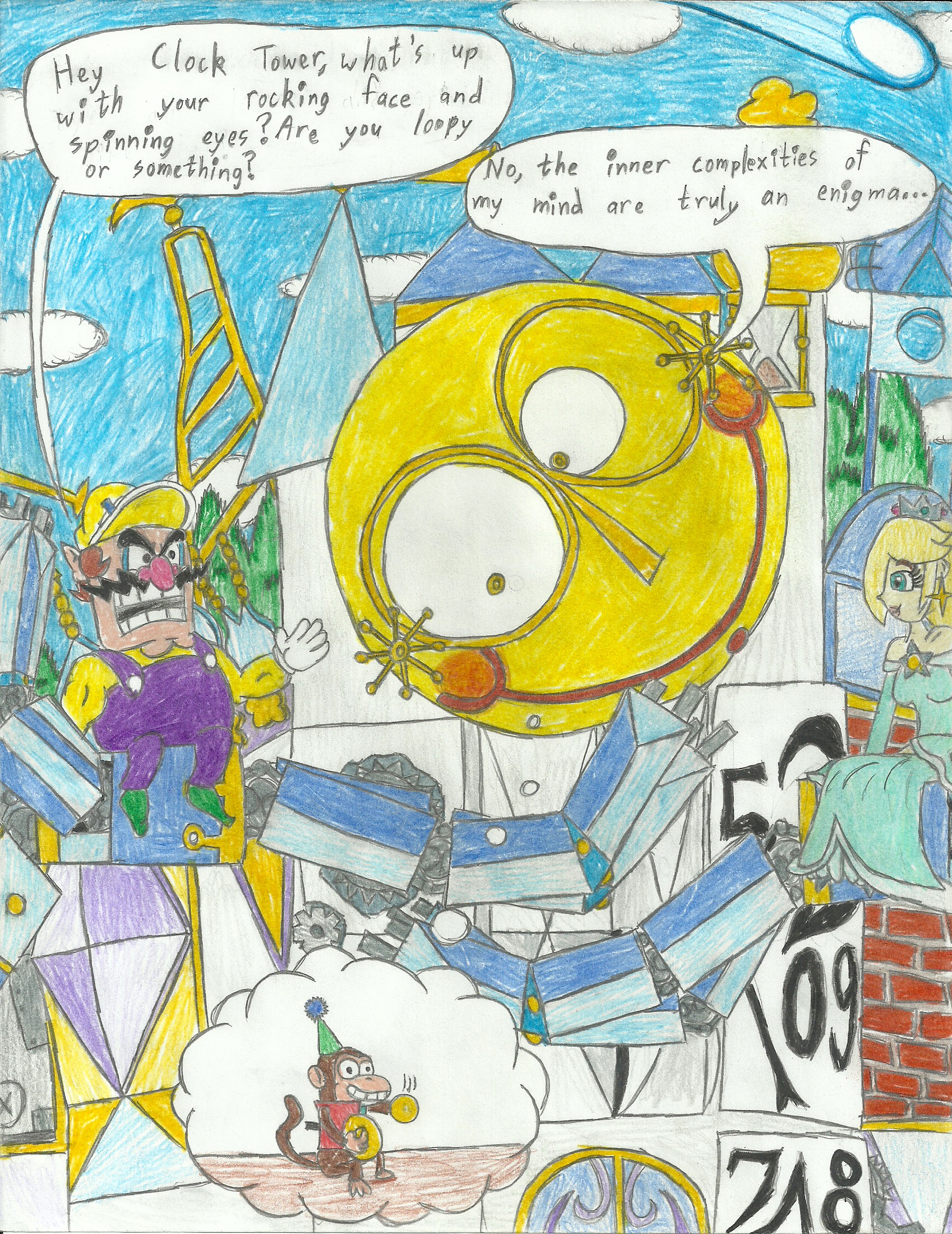 Wario Questions Clock Tower By Mothralina95 On Deviantart