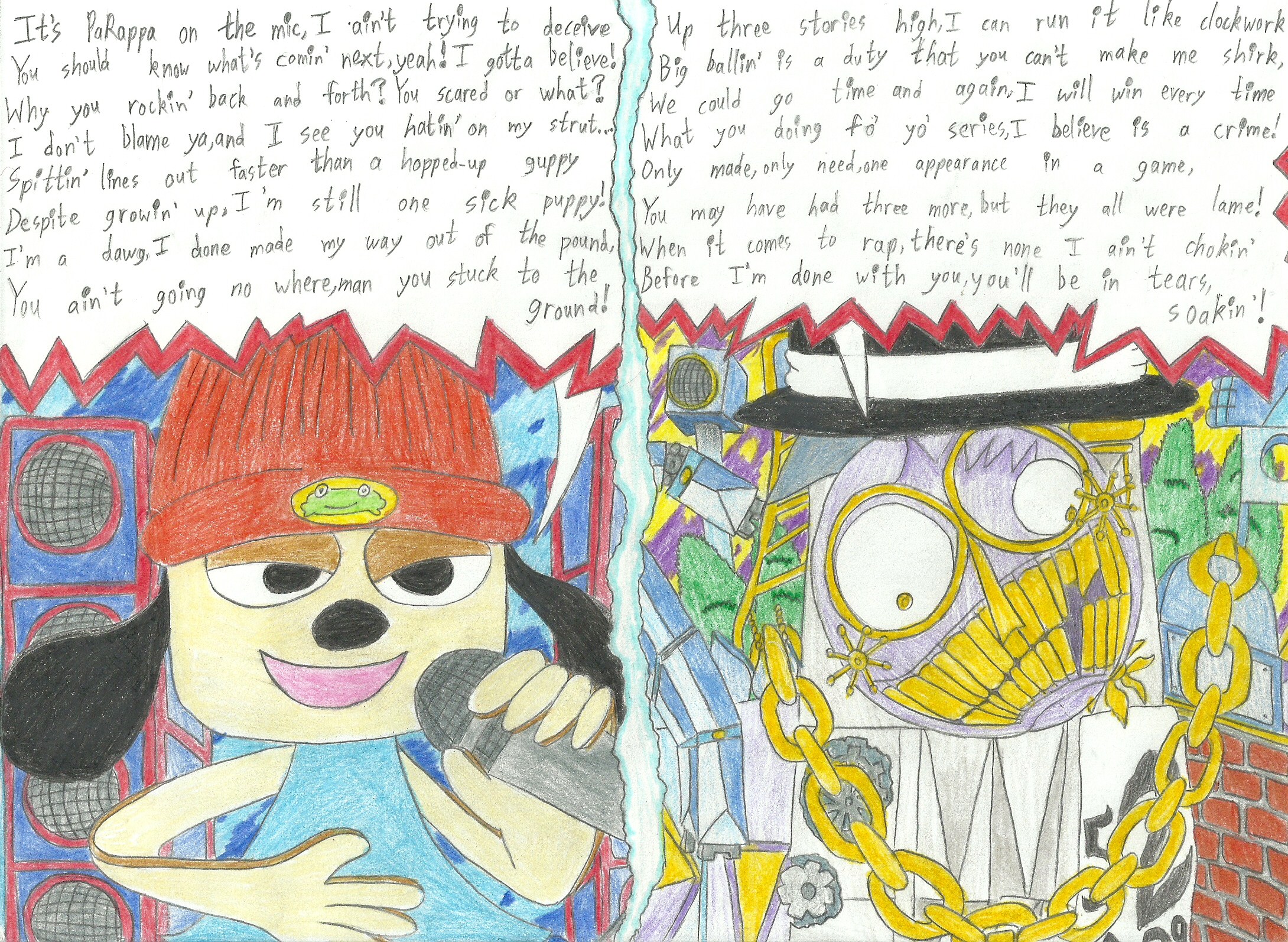 Rap Battle Parappa Vs Clock Tower By Mothralina95 On Deviantart Rap Battle Parappa Vs Clock Tower By Mothralina95 On Deviantart