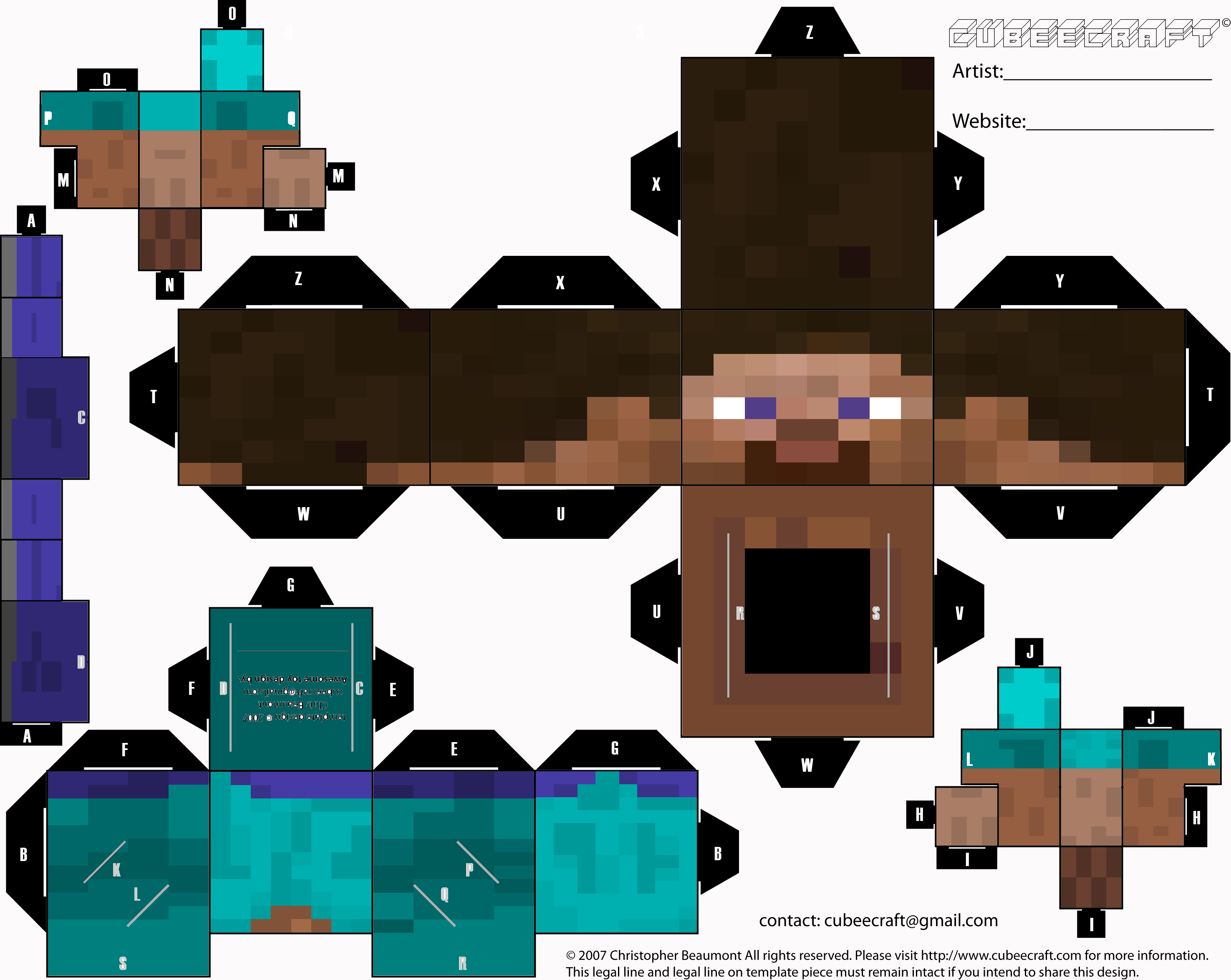Minecraft Player Cubeecraft by Mariorocks655 on DeviantArt