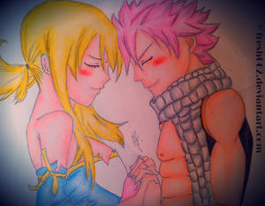 Natsu and Lucy - Flames and Keys