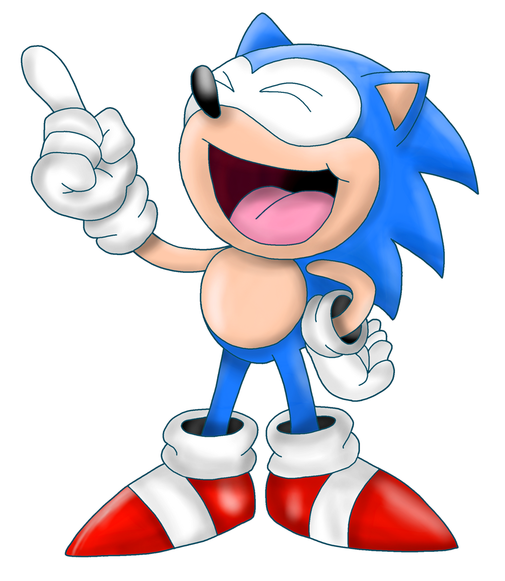 Classic Sonic Laughing (Remake) by RafaFast on DeviantArt