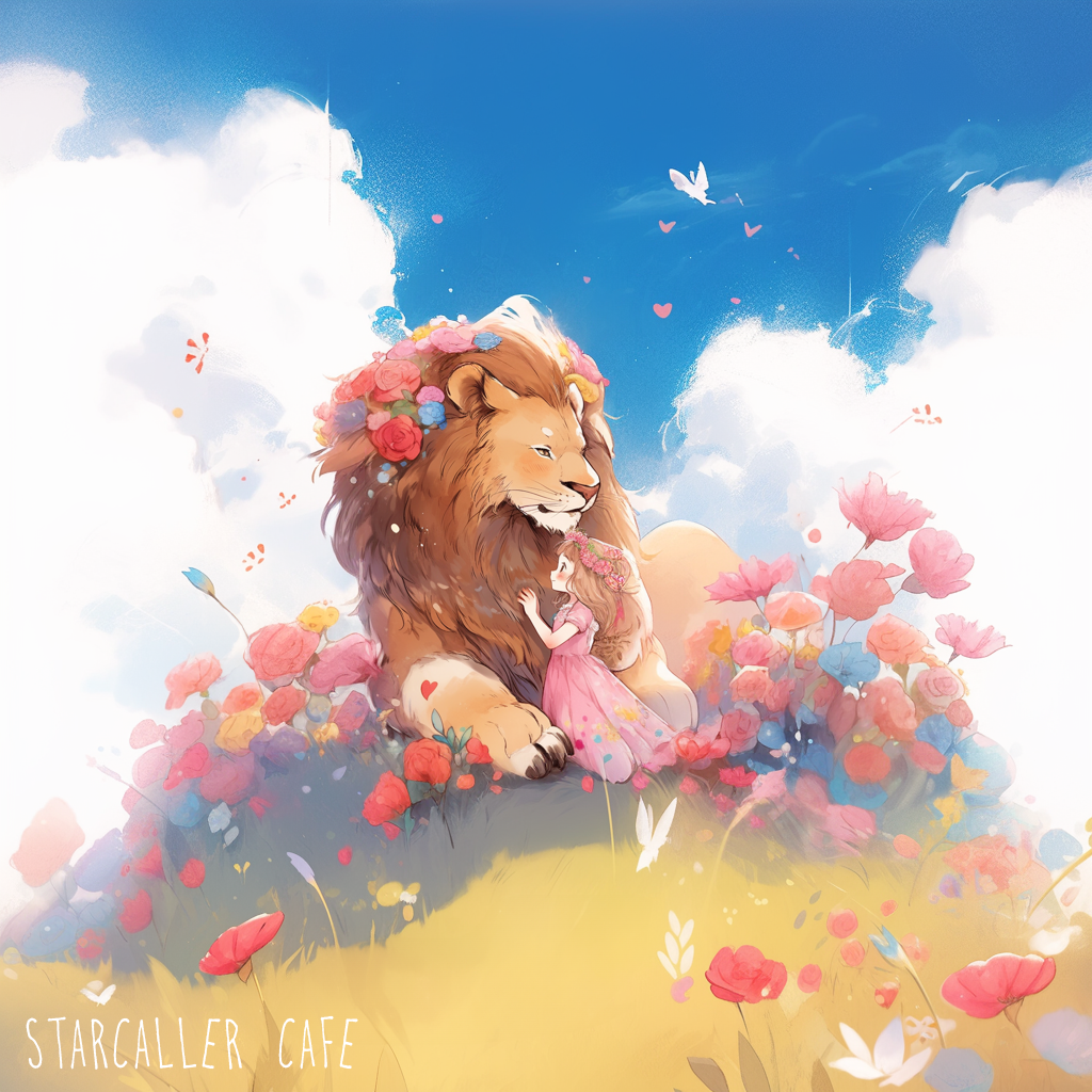 Lucy and Aslan by StarcallerCafe on DeviantArt