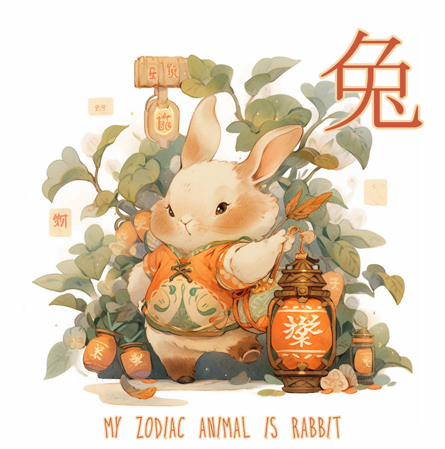 Free Adopt - Chinese Zodiac - Rabbit by StarcallerCafe on DeviantArt