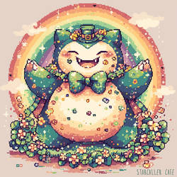 Happy St. Patrick's Day 2024 - Snorlax