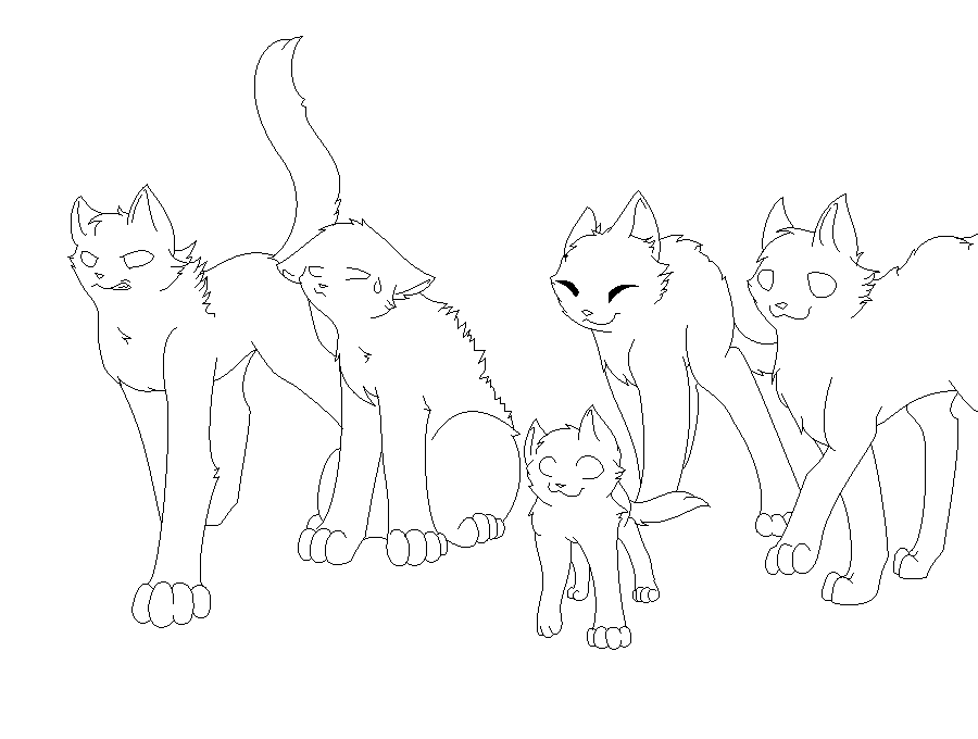 pix Warrior Cat Base Drawing edited warrior cats base by.
