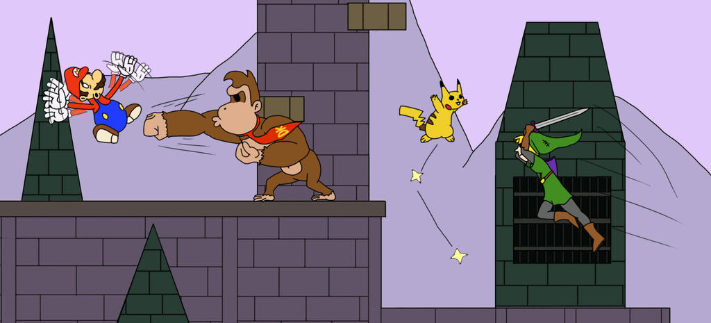 Paper Smash Machine Paper Smash Bros. by Hozzey on DeviantArt
