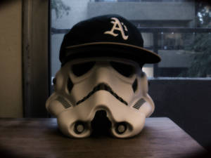 Storm Trooper With A's Cap, Soft Dark Light