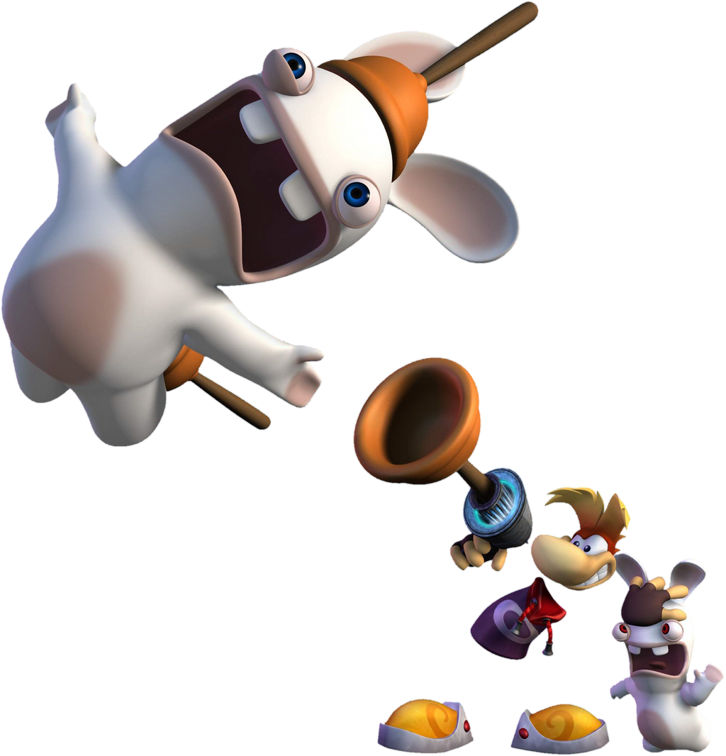Rayman Rabbids - PAL-EUR Cover Graphic PNG Cutout by FrameRater on ...