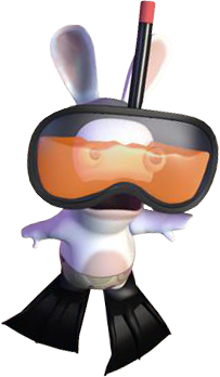 Frog Rabbid PNG - Rayman Raving Rabbids by FrameRater on DeviantArt