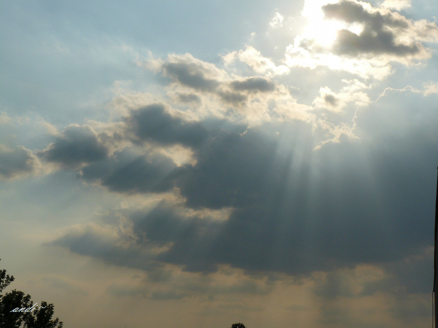 clouds and the sunbeam