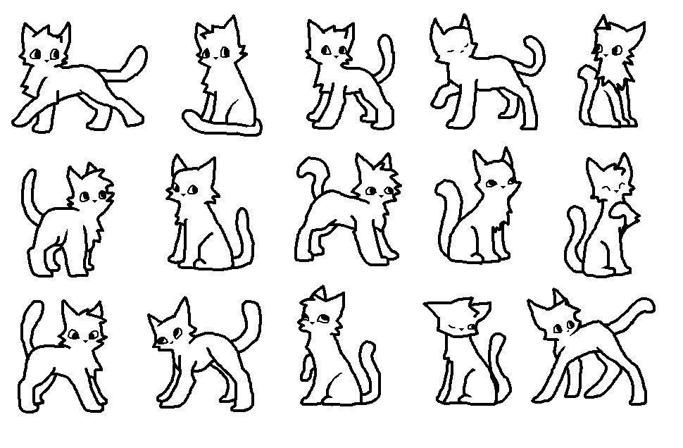 15 Cat linearts