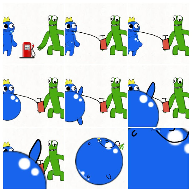 Blue Inflation Comic 1 (1/2) by KichiMarill on DeviantArt