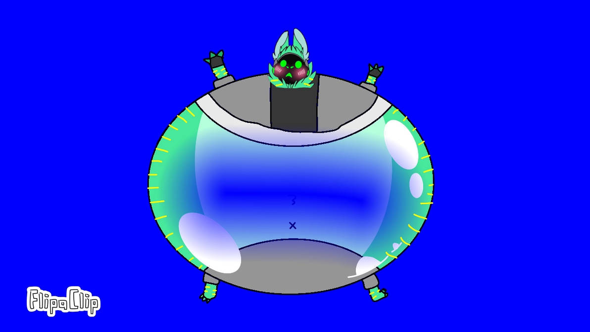 Emerald Kichi the Protogen inflation by EmeraldProtogen2006 on DeviantArt