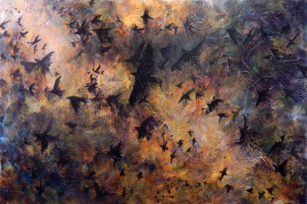 Birds, 2013, Mixed Media, 36x48