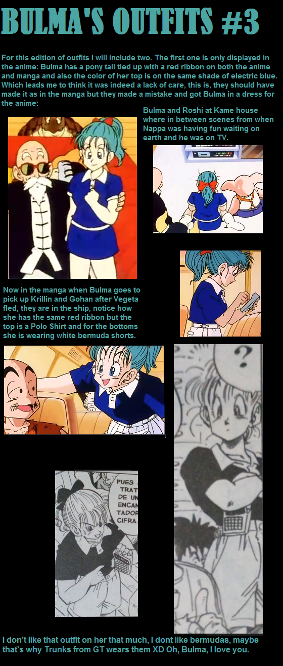 Bulma's outfit #3 by Saiya6CIT on DeviantArt