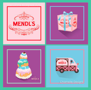 The Grand Budapest Hotel Mendl's Patisserie prints