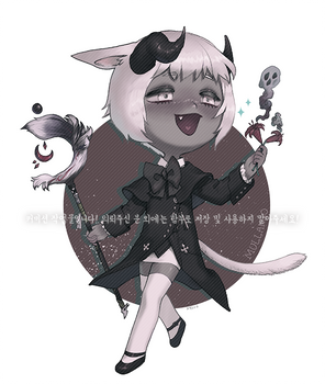 FF14 Miqo'te SD commission