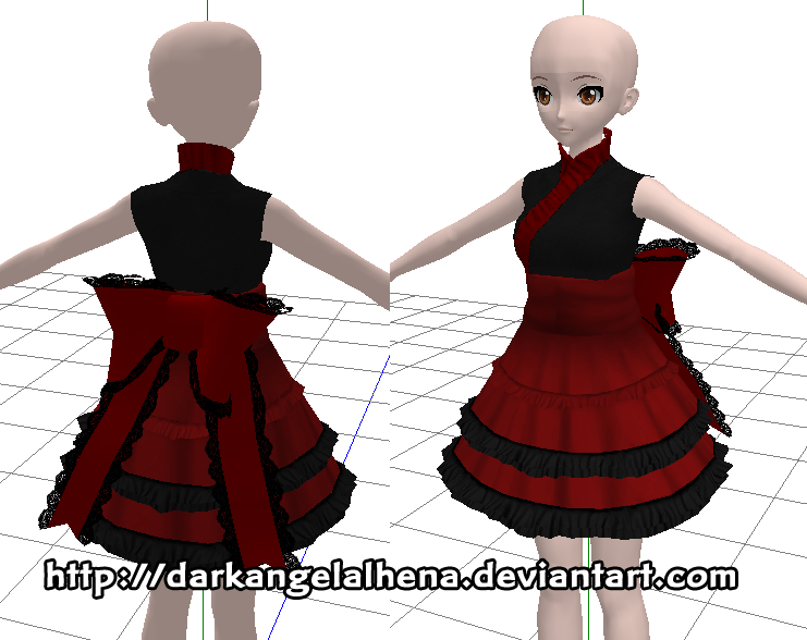 [MMD] Dreamy Theater Style Walolita Dress WIP 1