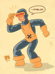 Classic cartoon 1963 X-men Cyclops