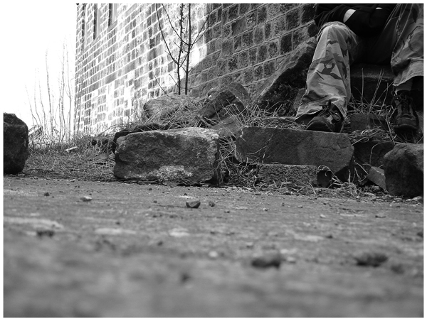 Footsteps among the rocks