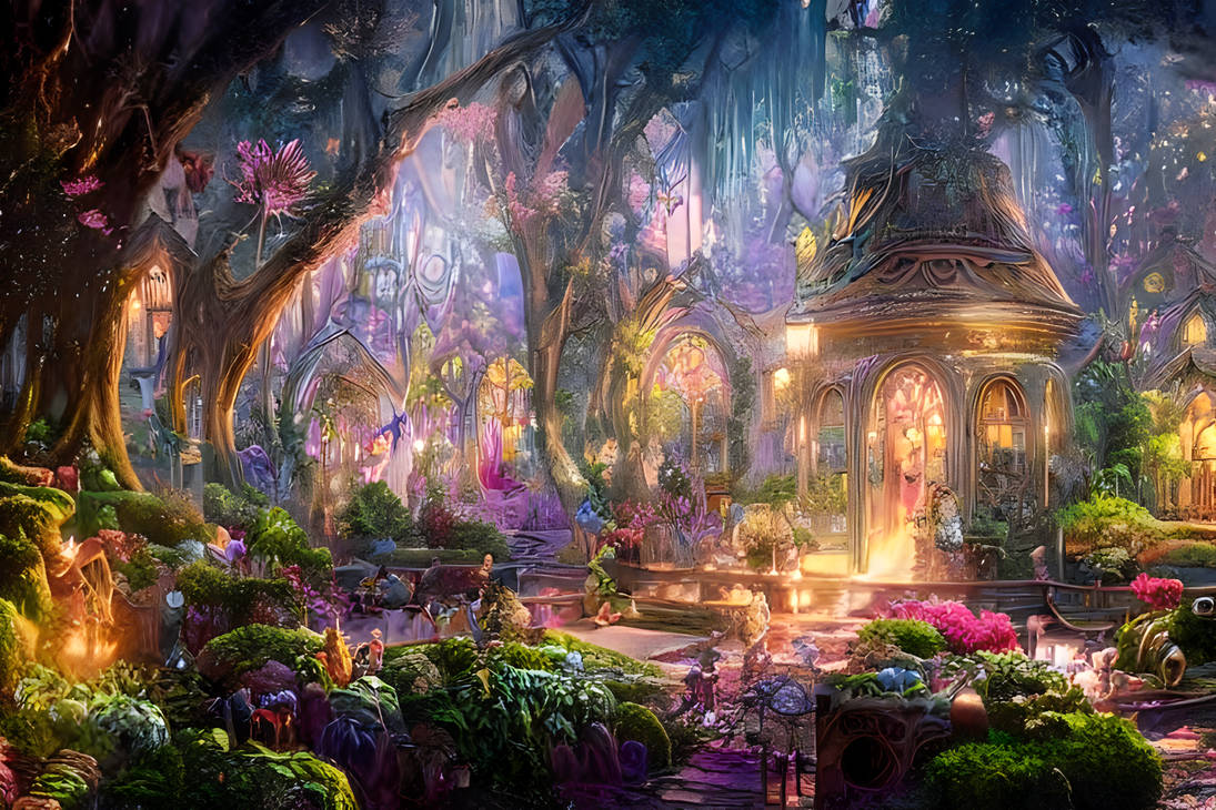 Fantasy Garden by Artistiquejoy on DeviantArt