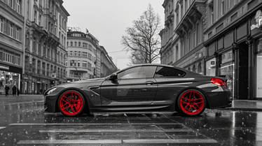 hectorlozano BMW M6 side view  wide body wide 24 i