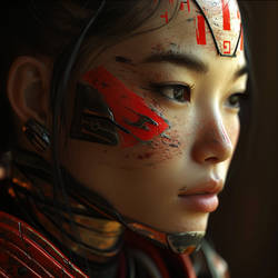 Hectorlozano Beautiful Woman Close Chinese Warrior