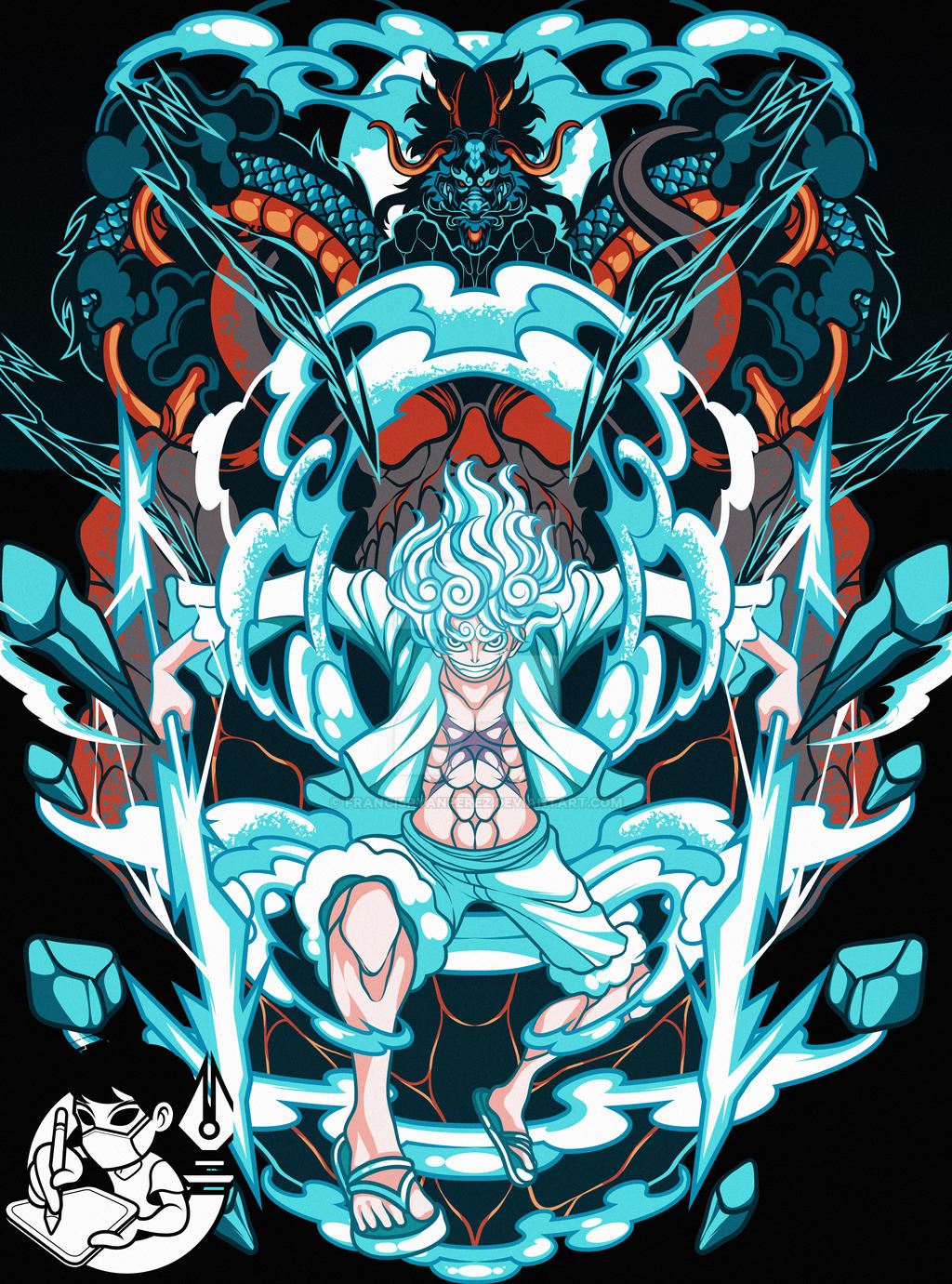 Luffy Gear 5 Sun God Nika