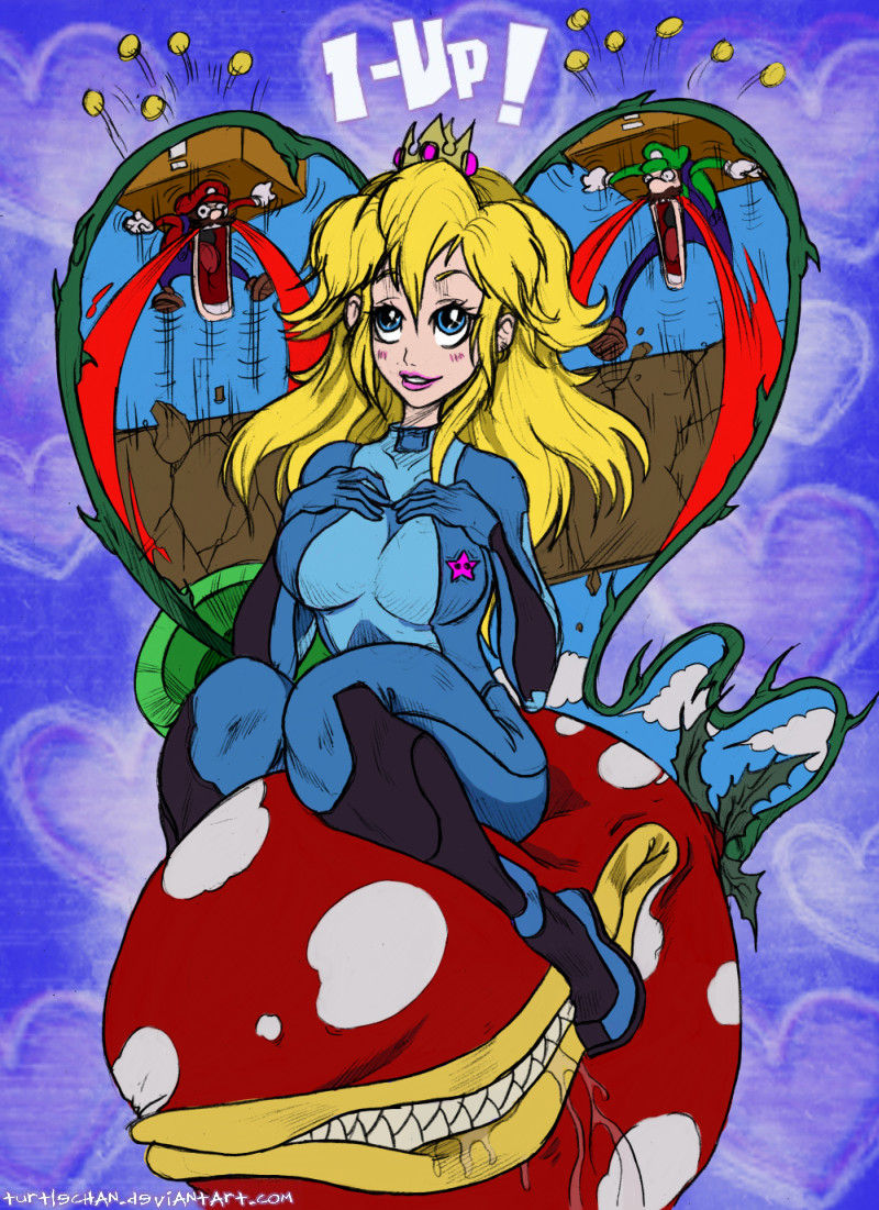 zero suit peach -blue version-