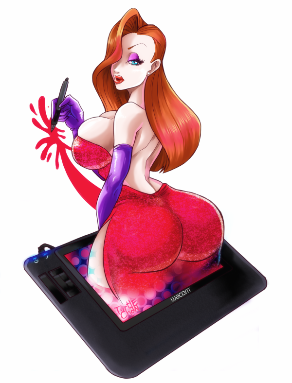 Jessica Rabbit on my wacom