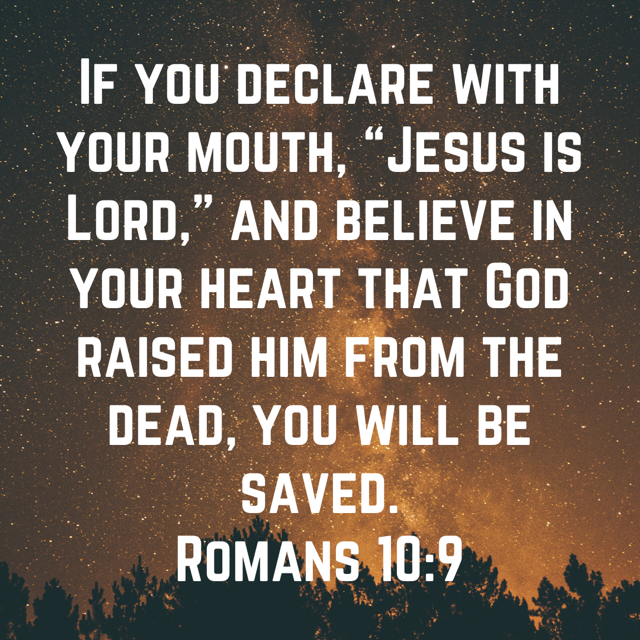 Romans 10 9 10 Niv