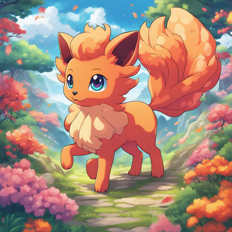 Vulpix Bday AI - Vulpix Rides A Bike by BigStrongBear89 on DeviantArt