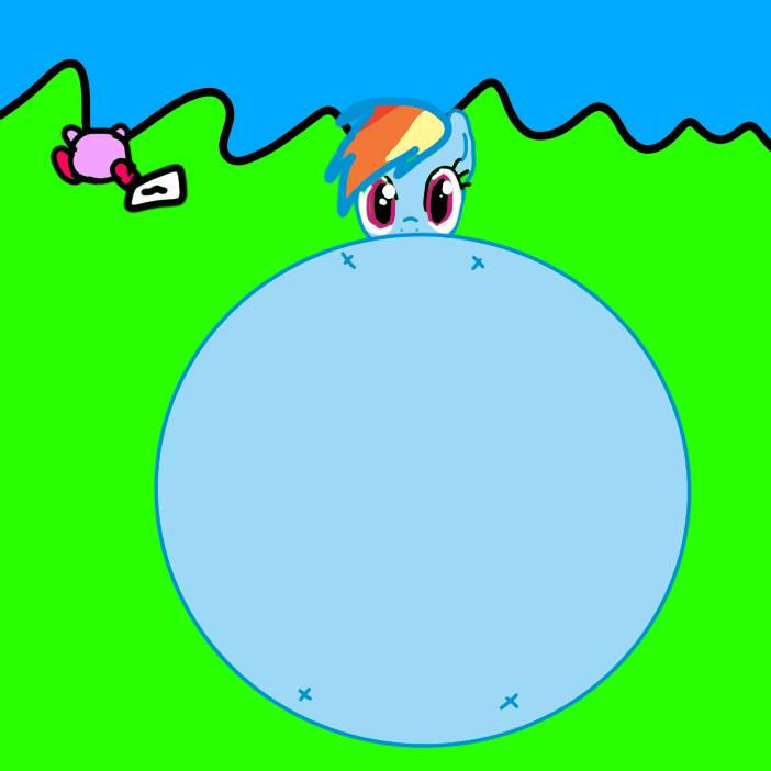Rainbow dash inflation by Kirbyzone64 on DeviantArt
