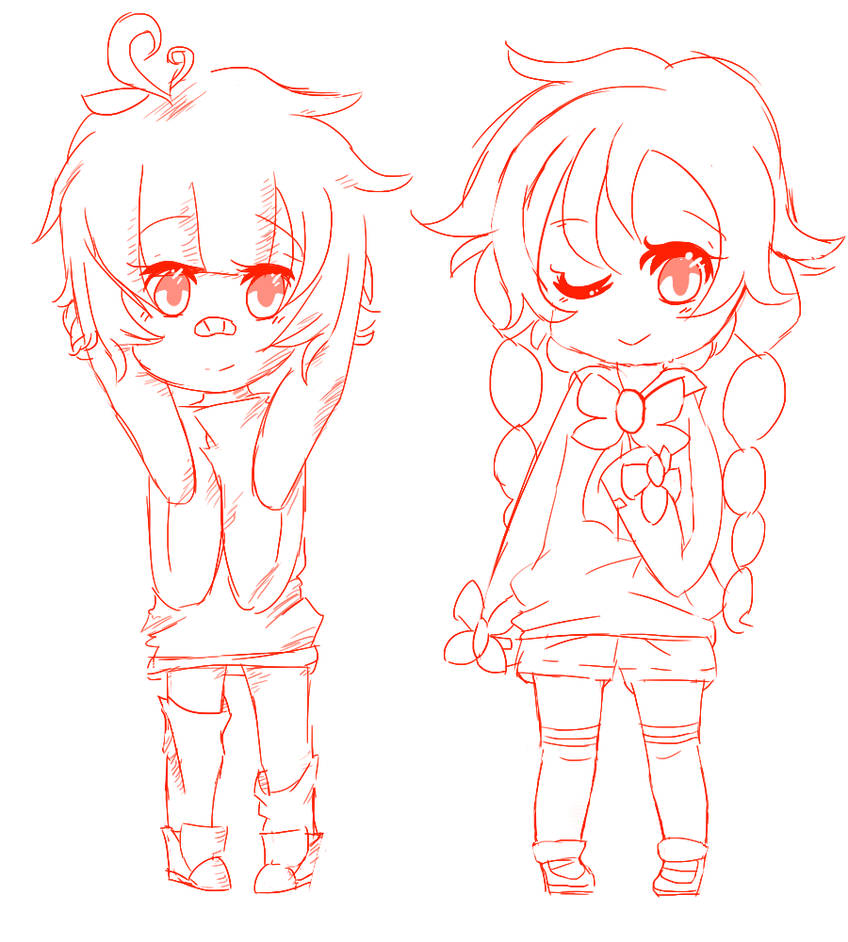different chibi styles by Foxesu on DeviantArt