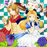 Link and Zelda in Wonderland