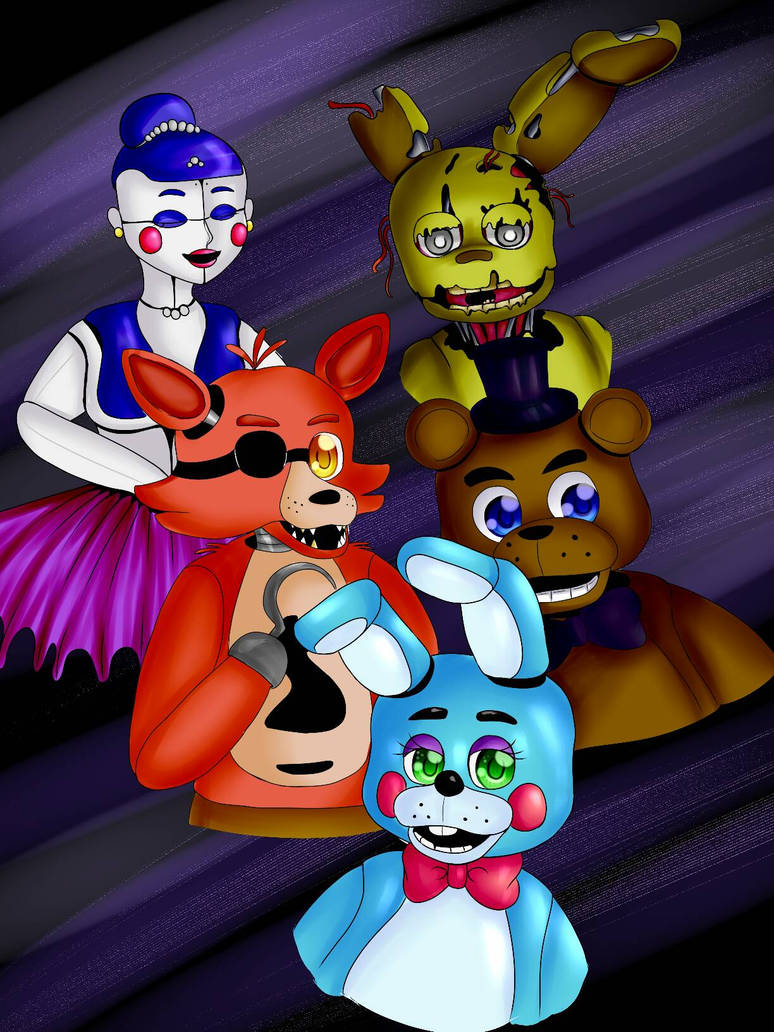 FNAF Art Challenge Day 7 Favorite Animatronics By DebbyPher On fnaf-art-challenge-day-7-favorite-animatronics-by-debbypher-on