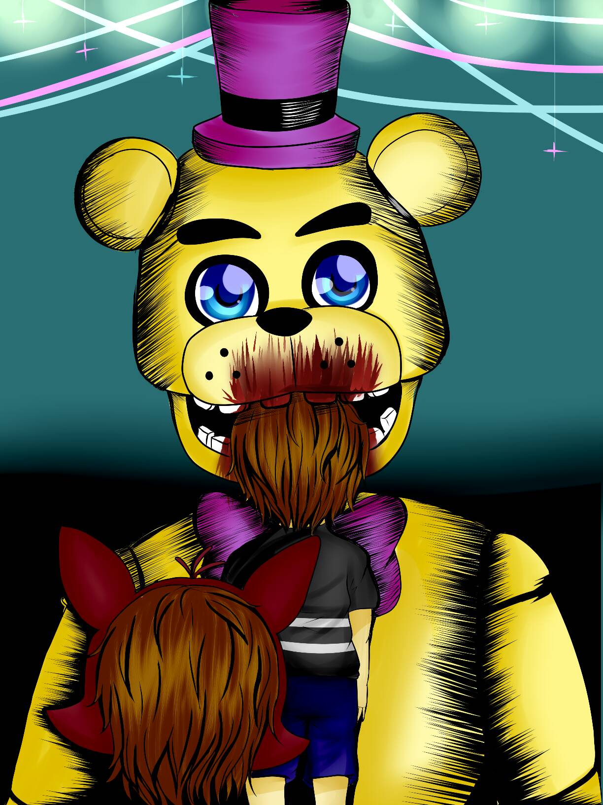 Trapped (remake) (Five Nights at Freddy's 3) by ArtyJoyful on