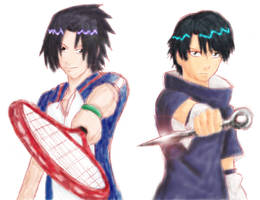 Sasuke and Ryoma cosplay