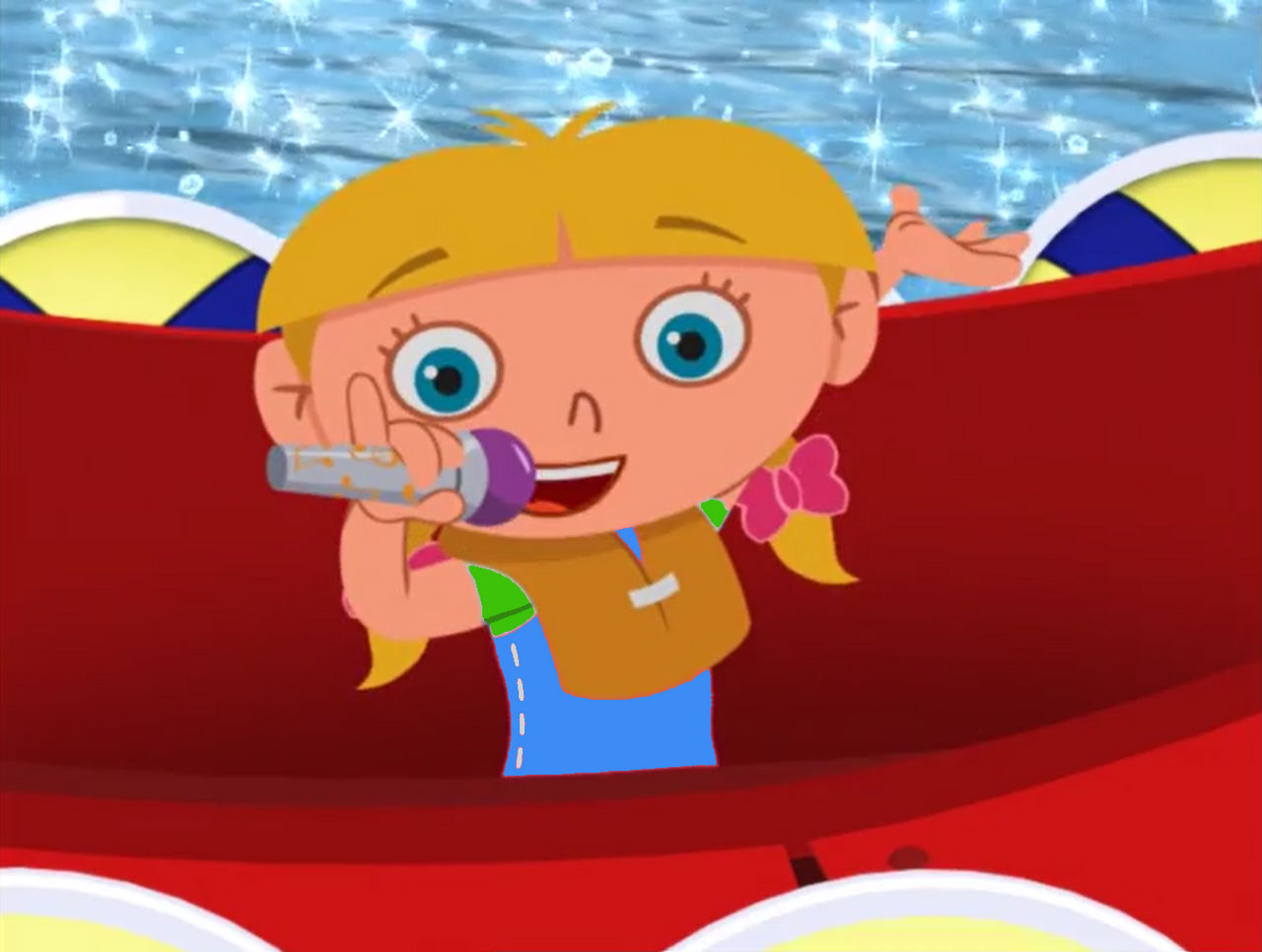 Annie blue dress in life vest while singing by CMNieto on DeviantArt Annie blue dress in life vest while singing by CMNieto on DeviantArt