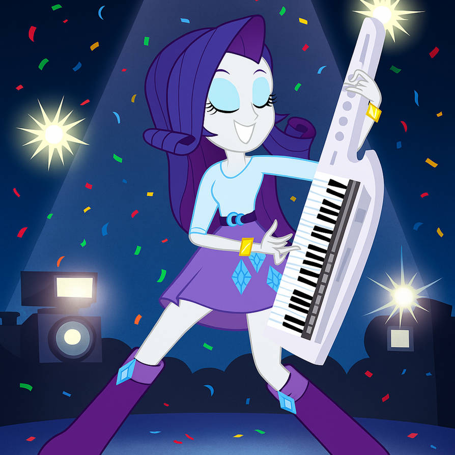 Rarity's Keytar Performance by CMNieto on DeviantArt