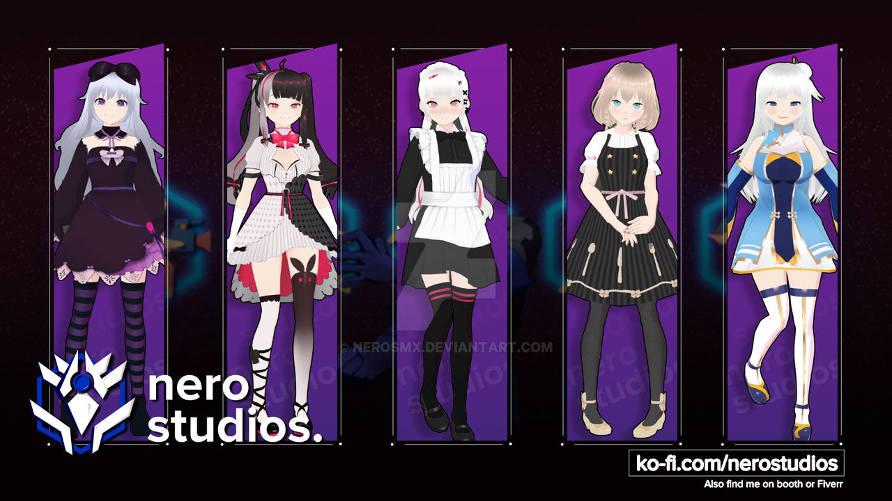 Vroid commissions and assets by nero studios. by nerosmx on DeviantArt