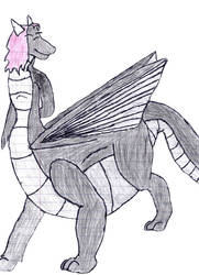 Paige Dragontaur Drawing