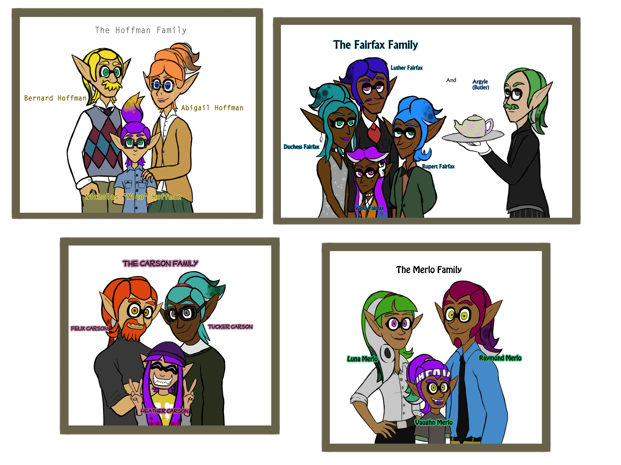 Splatoon: Purple Team Families