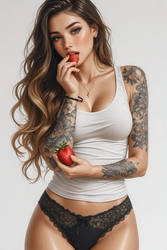 Rosy and Strawberries