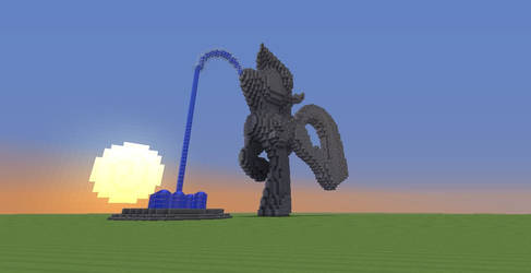 Minecraft Twilight Sparkle fountain